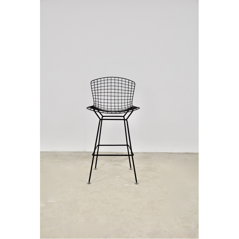 Vintage metal bar stool by Harry Bertoia for Knoll Inc, 1970