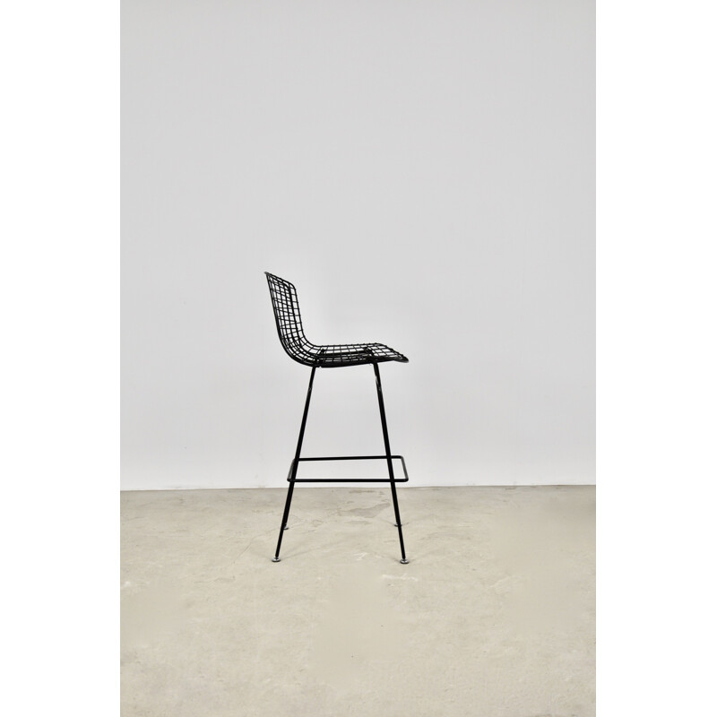 Vintage metal bar stool by Harry Bertoia for Knoll Inc, 1970