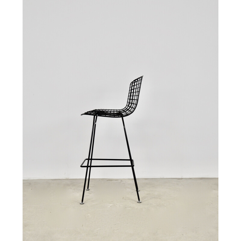 Vintage metalen barkruk van Harry Bertoia voor Knoll Inc, 1970