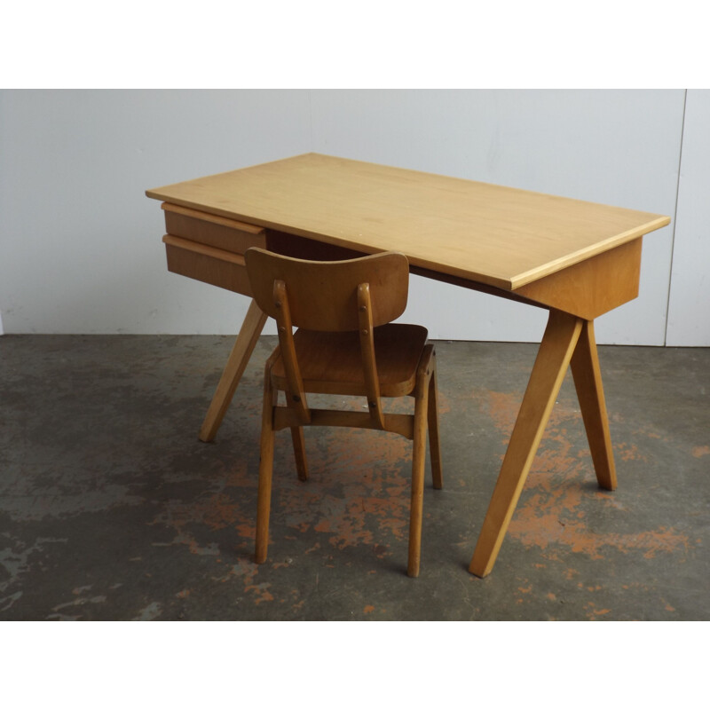 Vintage writing desk by Cess Braakman for Pastoe