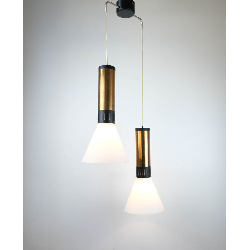 Vintage pendant lamp Stilnovo, Italy 1950