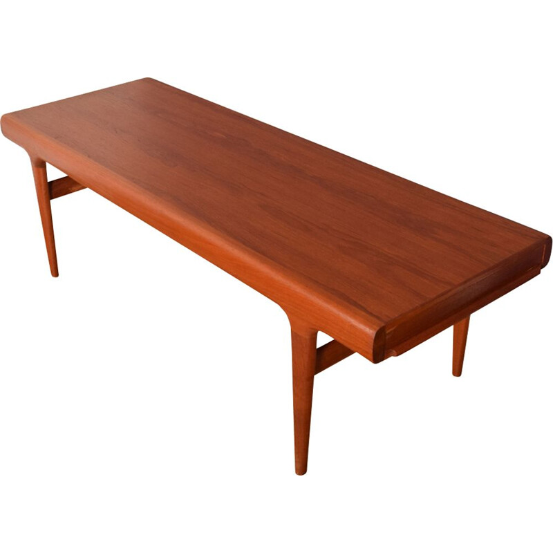 Teak mid-century coffee table by Johannes Andersen for CFC Silkeborg