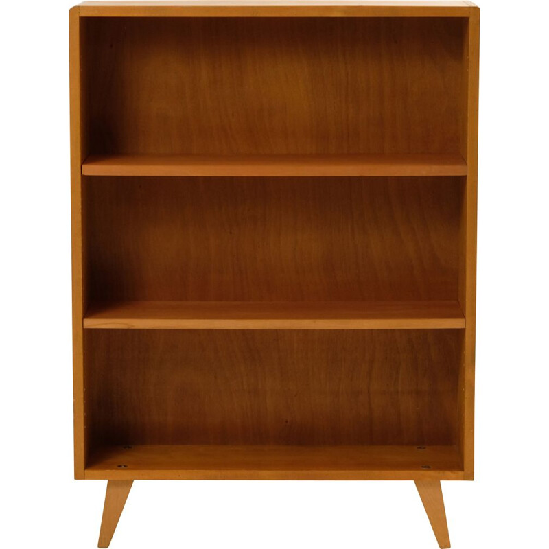 Vintage birch wood bookcase, 1950