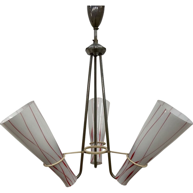 Mid century chandelier by Zukovs, 1960s