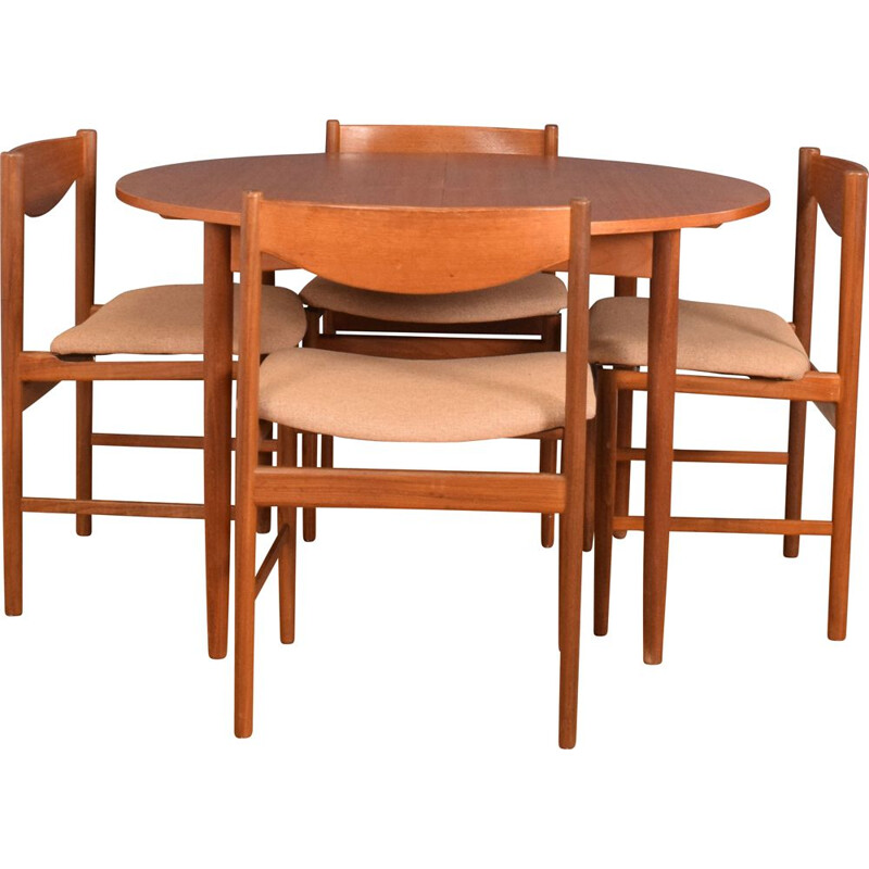 Mid century teak round dining set by Kofod Larsen for G Plan