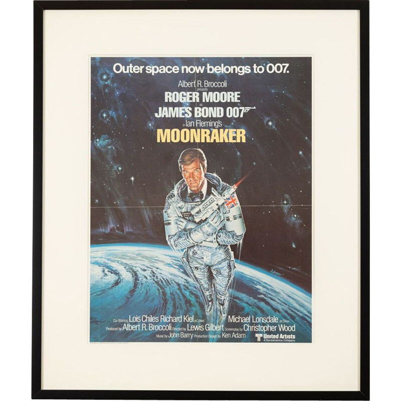 Poster vintage "Moonraker" par Daniel Goozee, 1979