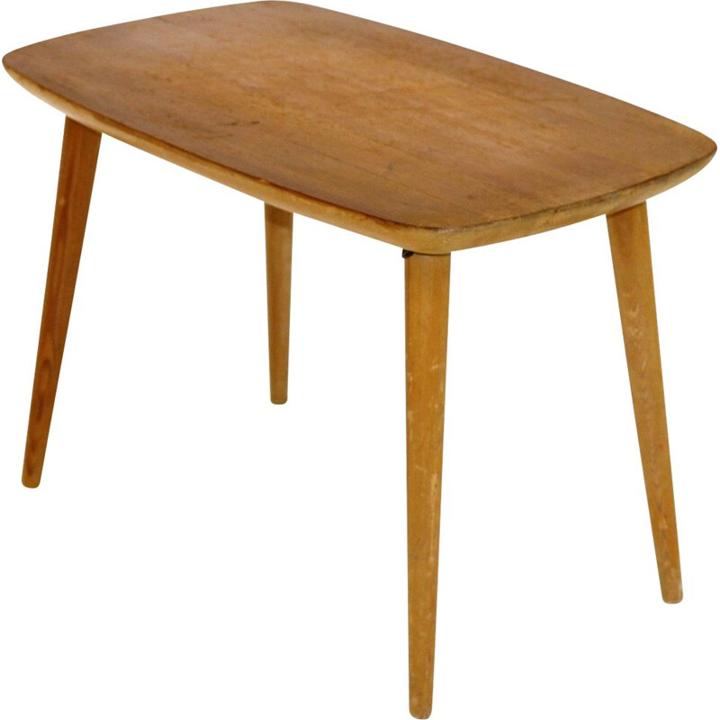 Vintage pine table by Göran Malmvall, Sweden 1950