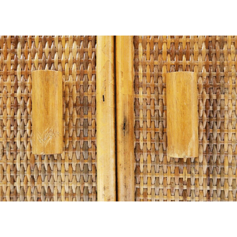 Aparador vintage de bambú
