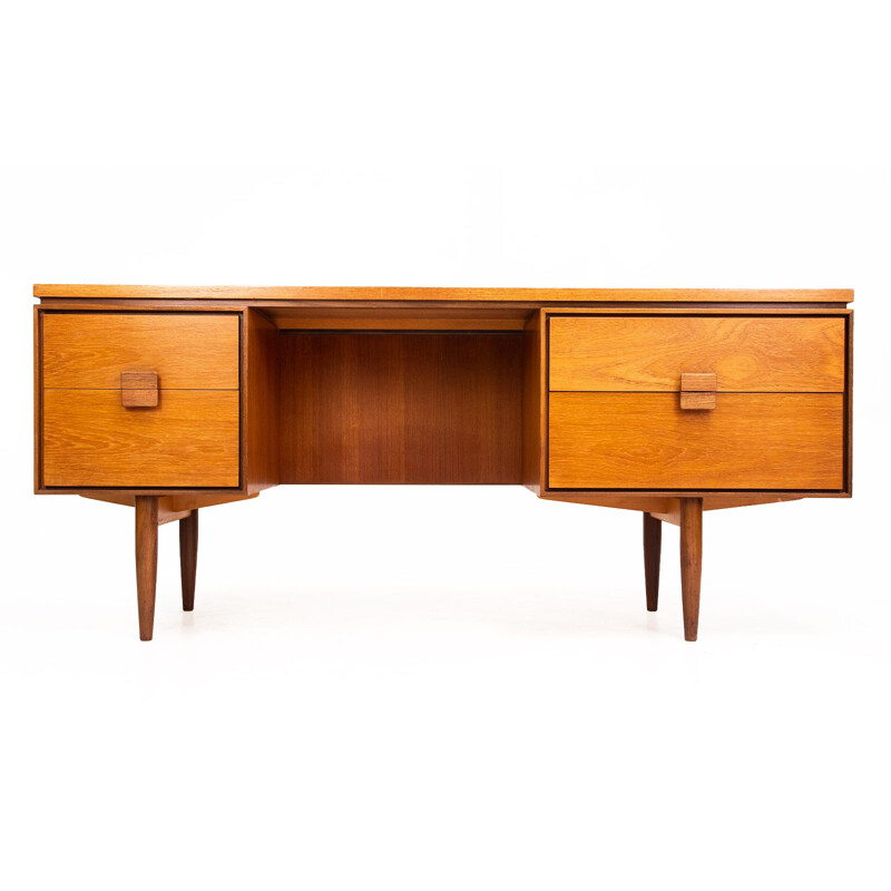 Danish vintage Range teak desk by Kofod Larsen for G Plan