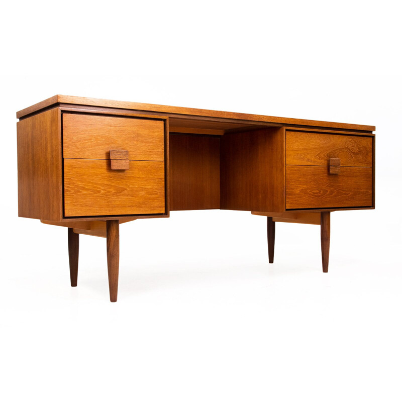 Danish vintage Range teak desk by Kofod Larsen for G Plan