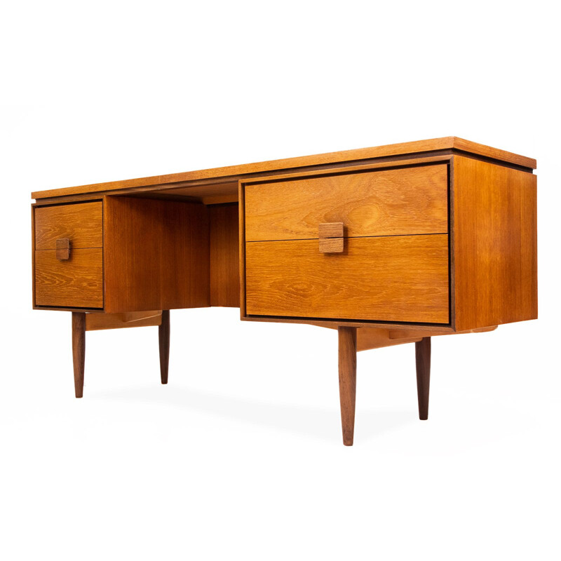 Danish vintage Range teak desk by Kofod Larsen for G Plan