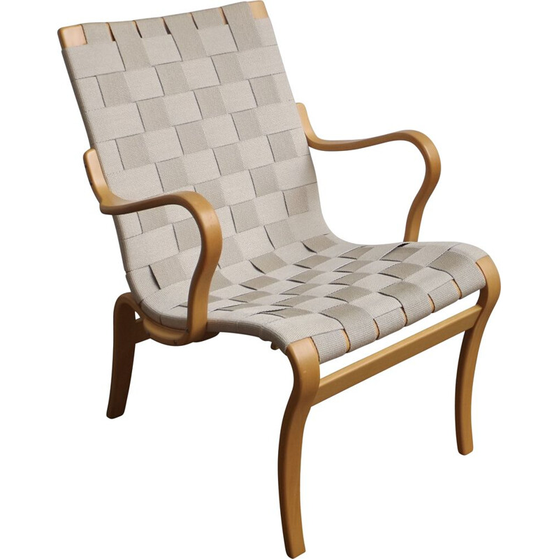 Vintage Eva armchair by Bruno Mathsson for Dux