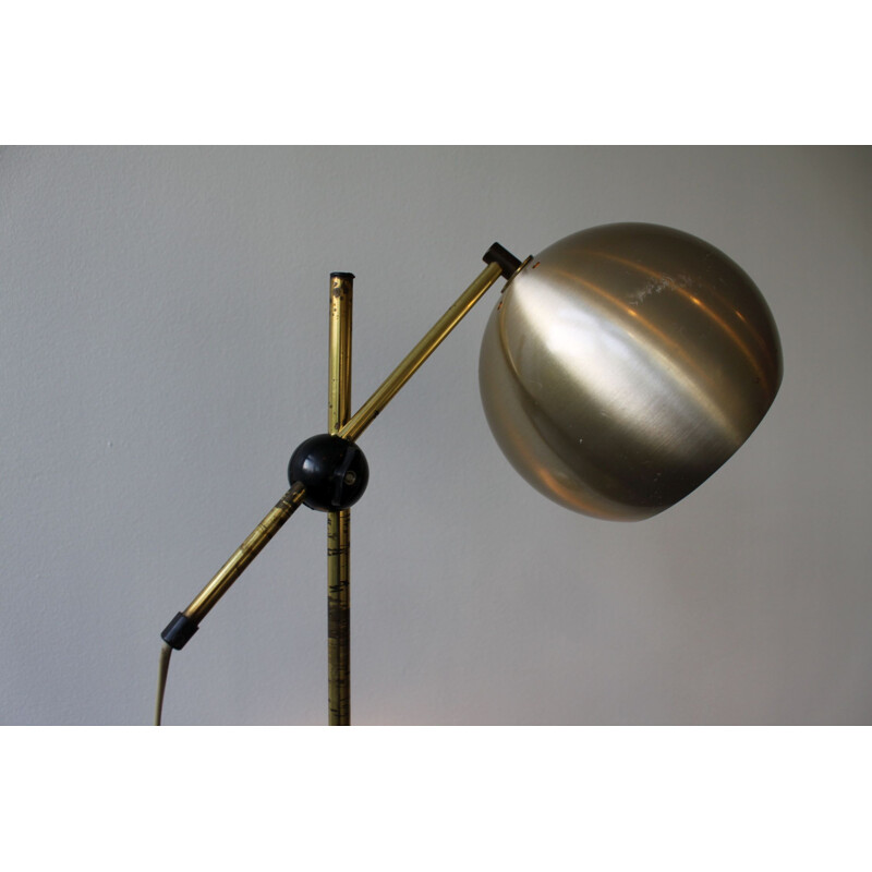 Vintage Herda floor lamp with 2 globes, 1946