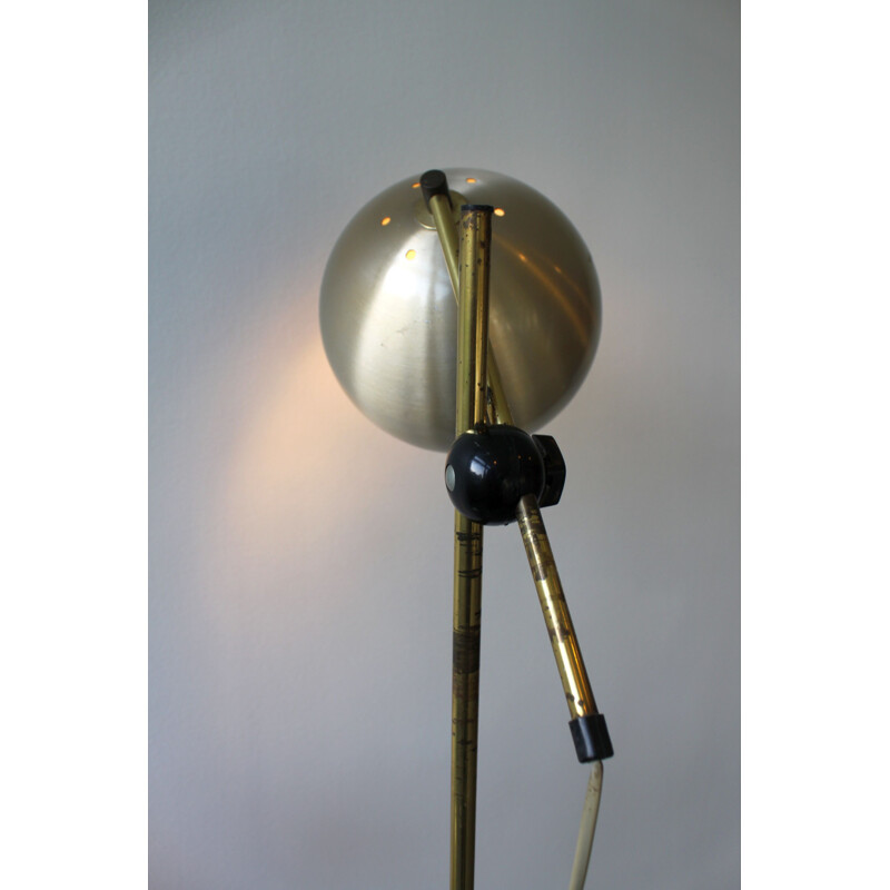 Vintage Herda floor lamp with 2 globes, 1946