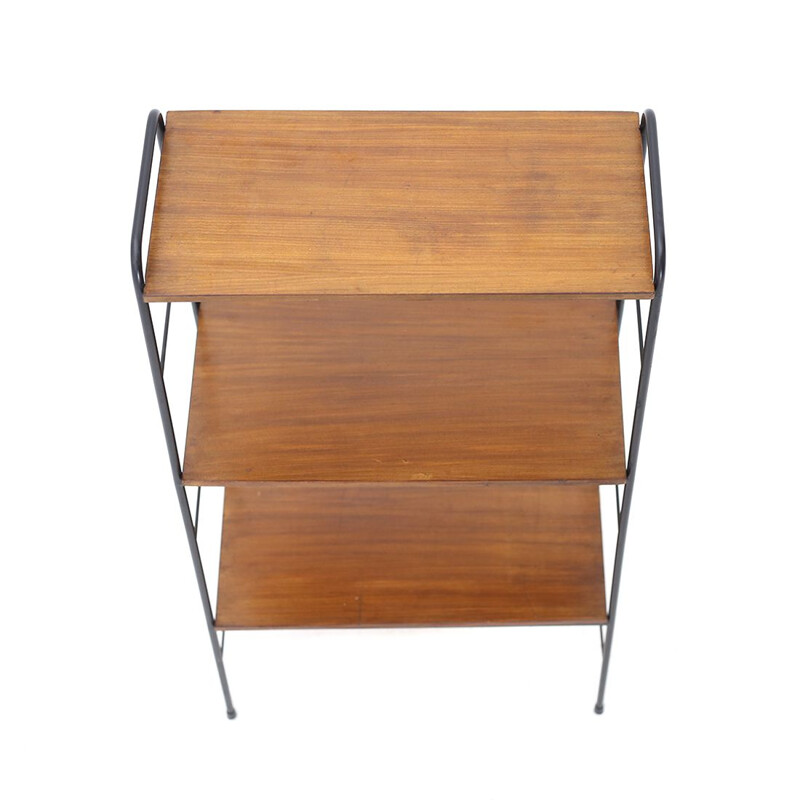 Vintage teak bookcase with three shelves, 1960s