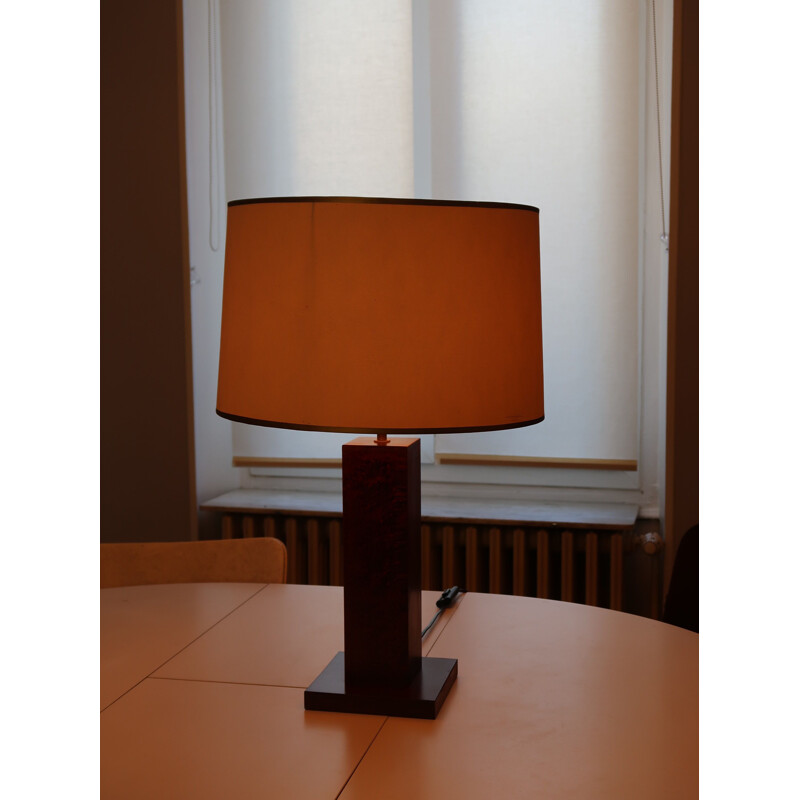 Vintage mahogany table lamp