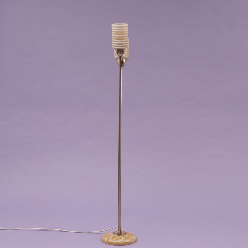Floor lamp with two-light fixture - 1950s