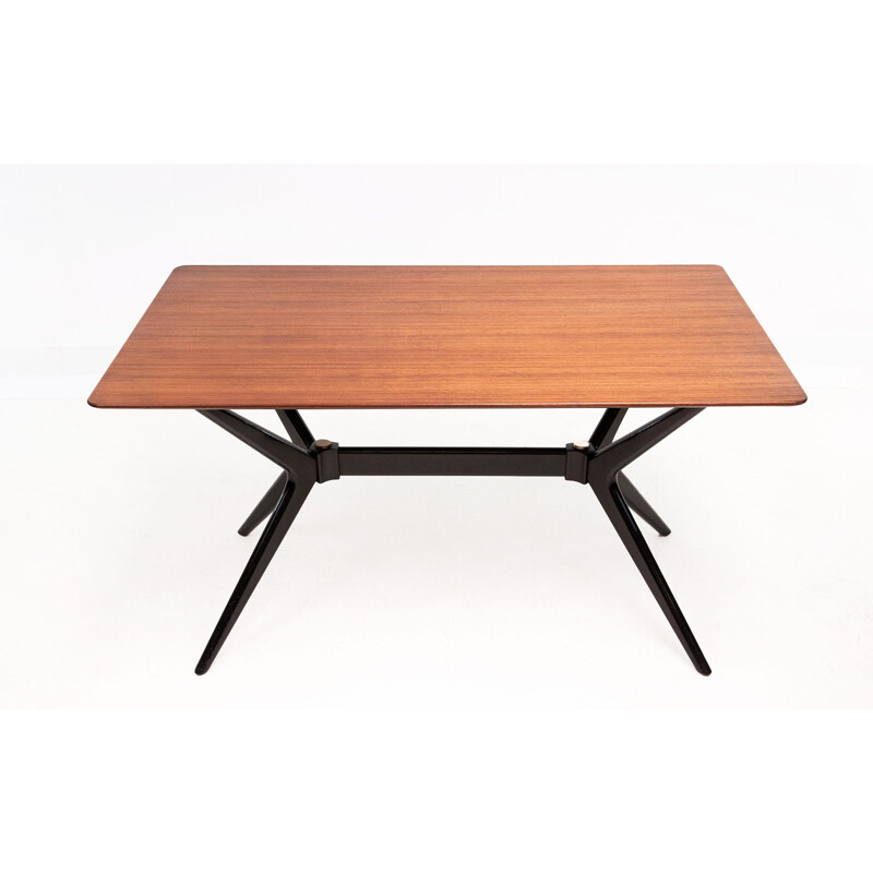 Mid century Tola teak helicopter dining table by G Plan, 1950s