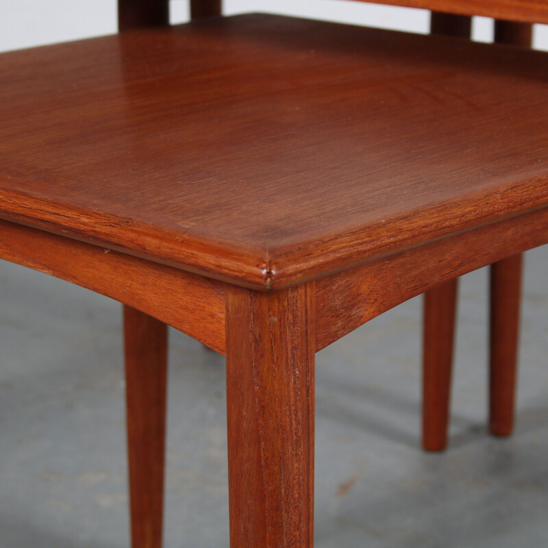 Vintage Danish teak nesting tables, 1950s