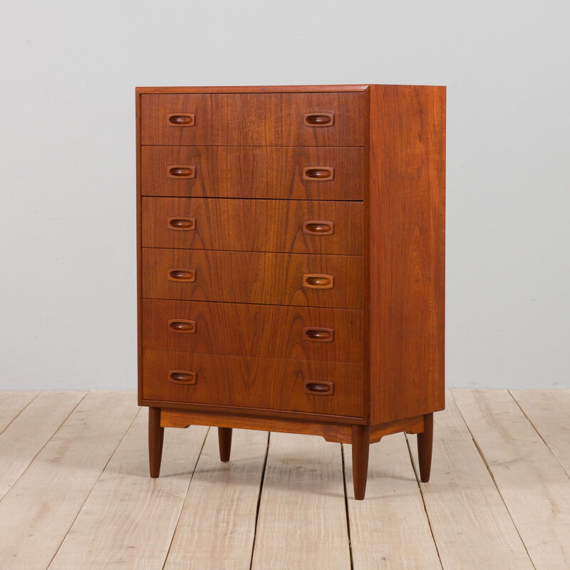 Danish mid century chest of drawers in teak, 1960s