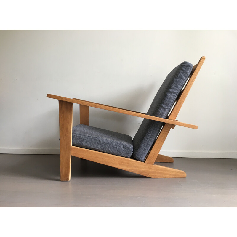 Dutch vintage modernist armchair, 1940s