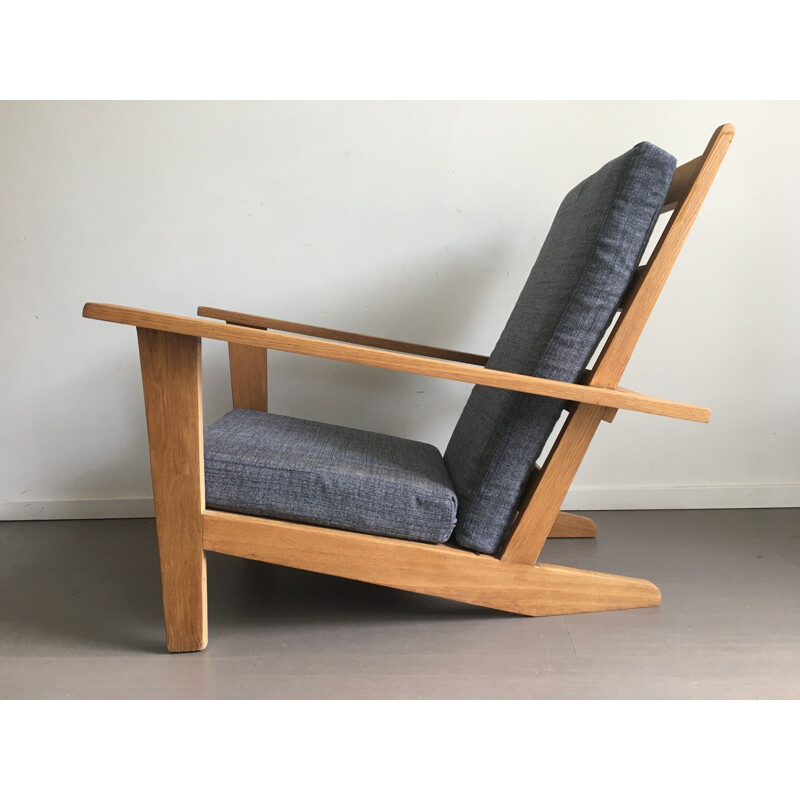 Dutch vintage modernist armchair, 1940s
