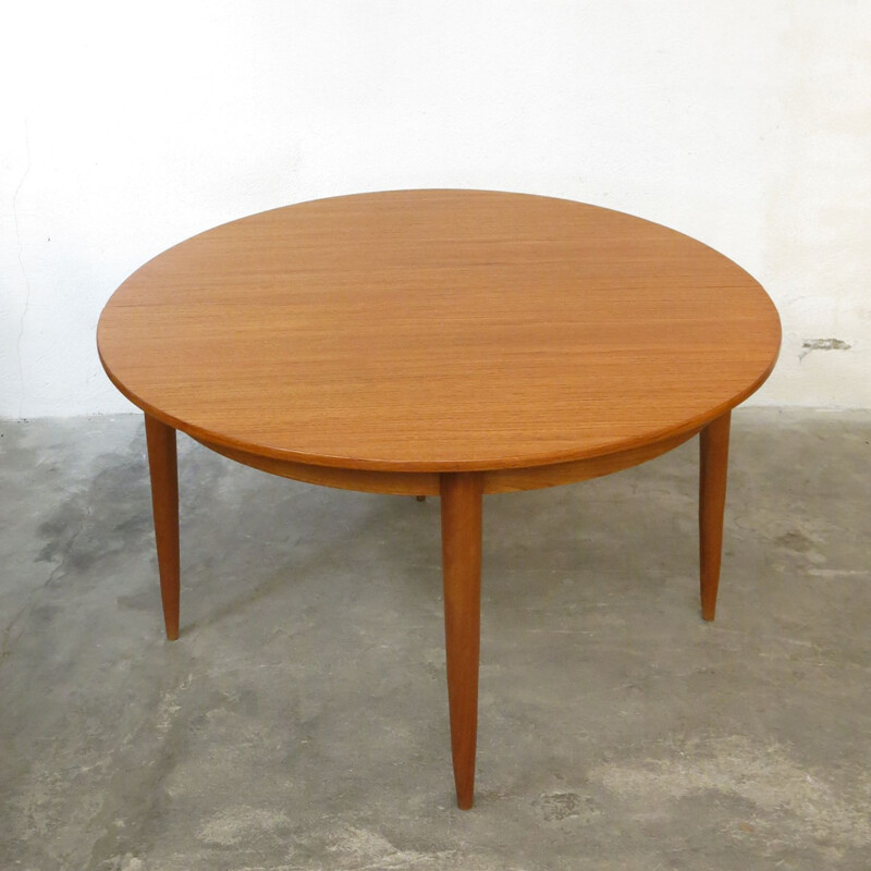 Vintage teak table with extensions, 1960