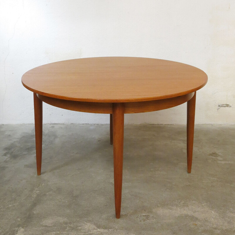 Vintage teak table with extensions, 1960