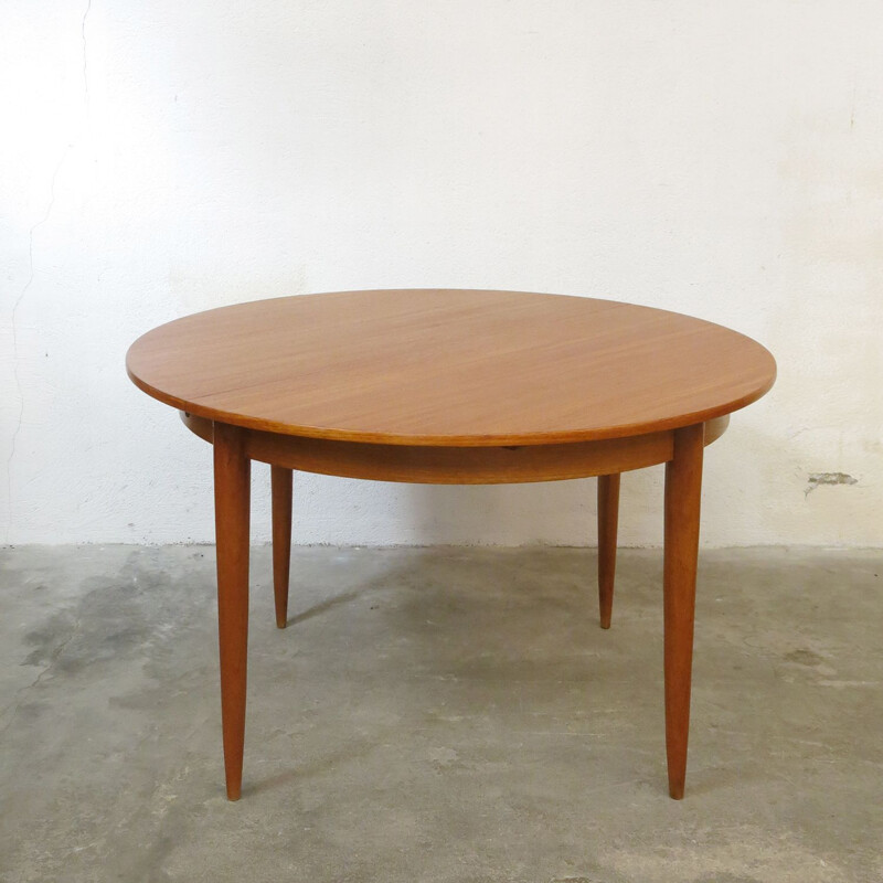 Vintage teak table with extensions, 1960