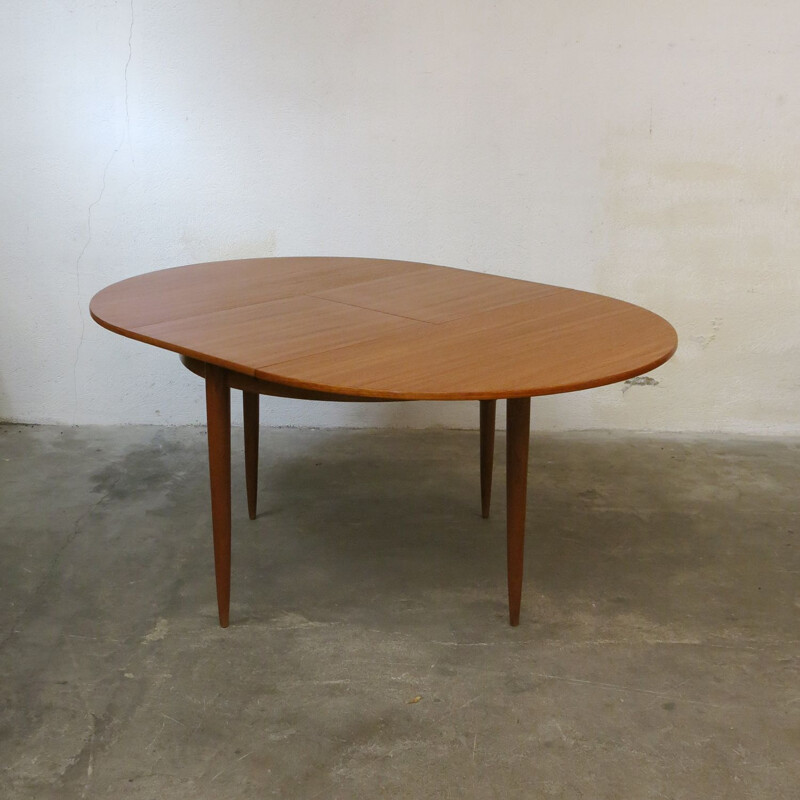 Vintage teak table with extensions, 1960