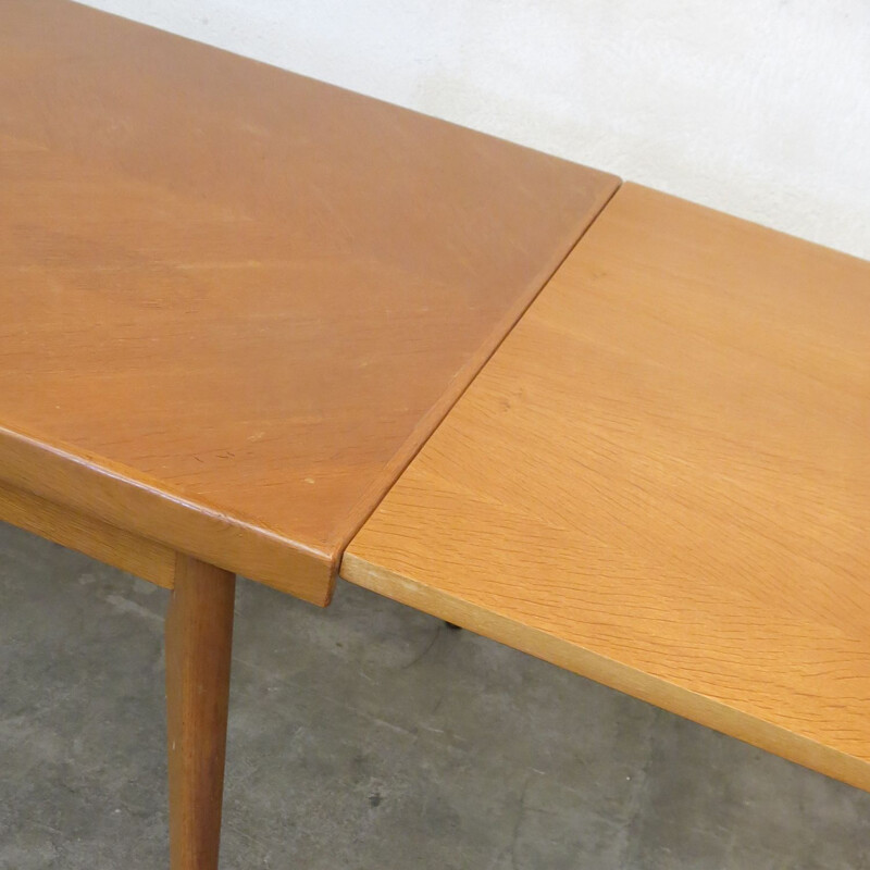 Vintage wooden table with extensions, 1950