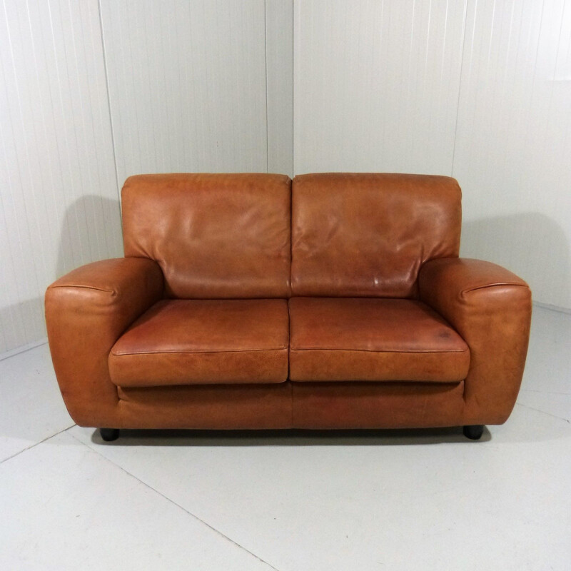 Italian vintage two-seats sofa Fatboy by Molinari, 1980s