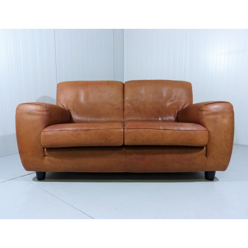 Italian vintage two-seats sofa Fatboy by Molinari, 1980s