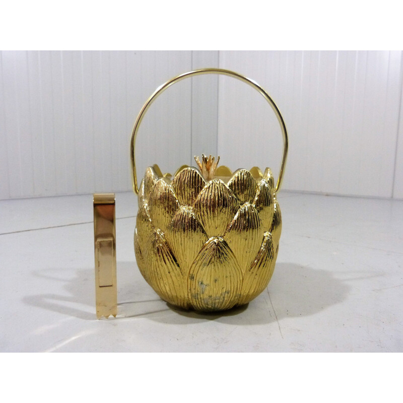 Vintage Artichoke ice bucket by Hans Turnwald for Freddotherm, Switzerland 1960