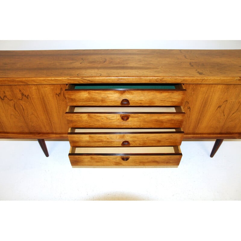 Vintage rosewood sideboard by HW Klein for Bramin, Denmark 1960