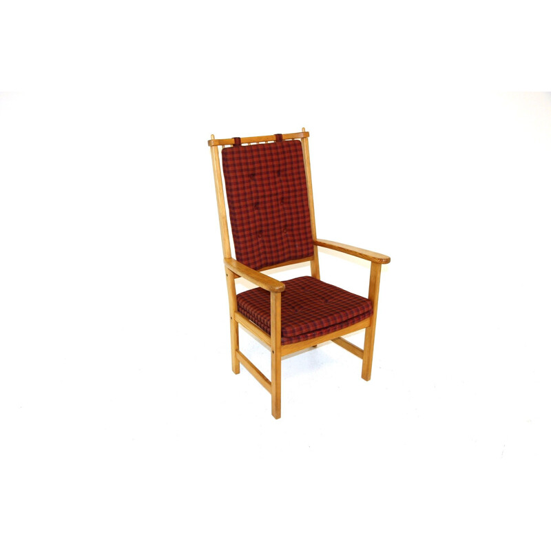 Vintage-Sessel aus Buchenholz von Yngve Ekström für Stolfabrik, 1960