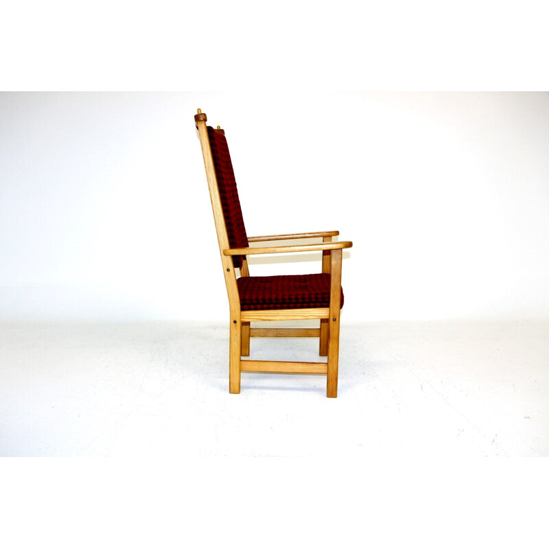 Vintage beechwood armchair by Yngve Ekström for Stolfabrik, 1960