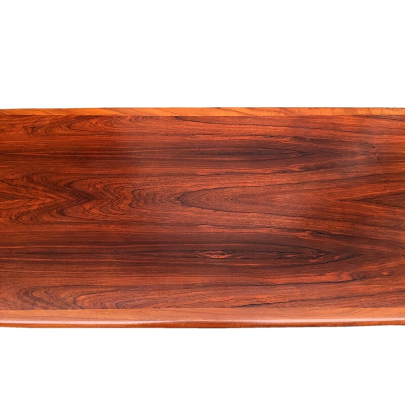 Large Glostrup Møbelfabrik coffee table in rosewood, Grete JALK - 195s