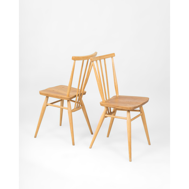 Ensemble de 4 chaises vintage 391 All Purpose par L.Ercolani pour Ercol, 1960