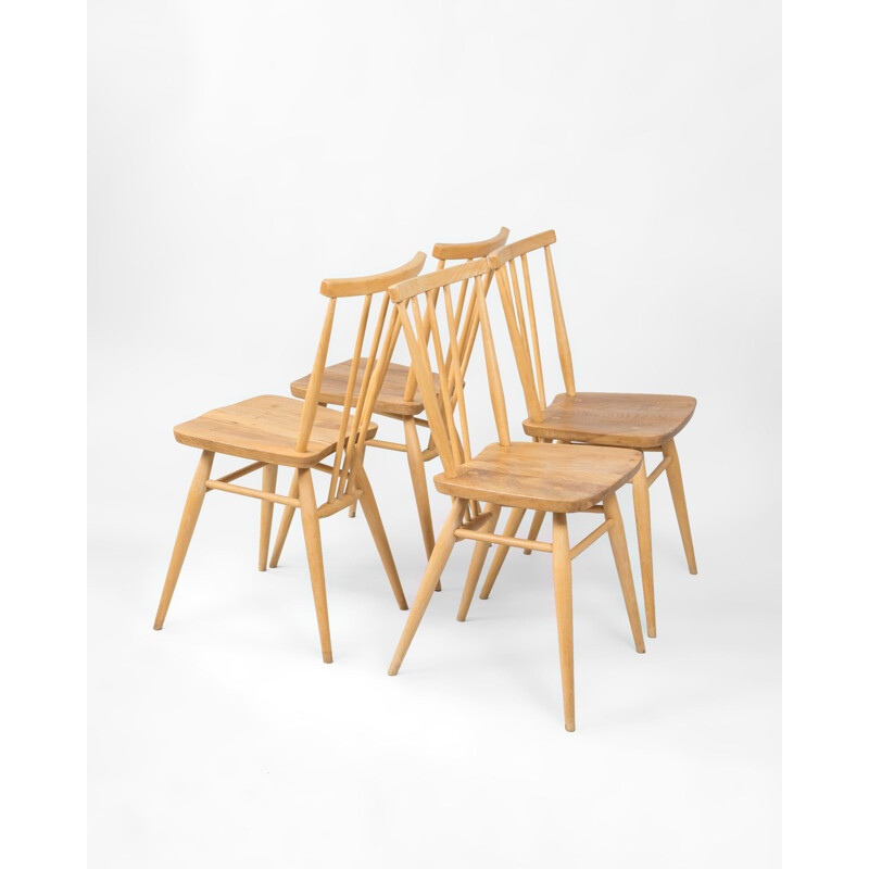 Conjunto de 4 cadeiras "All Purpose" 391 de L.Ercolani para Ercol, 1960