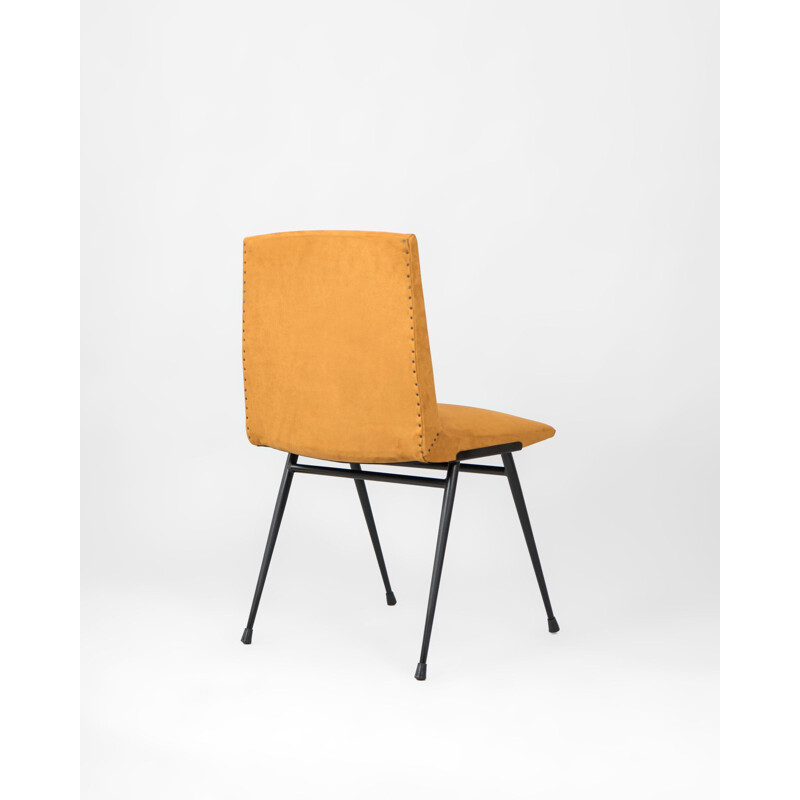 Yellow vintage compas armchair, France 1970s