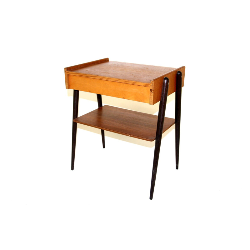 Vintage teak night stand by Carlstöm, Sweden 1960