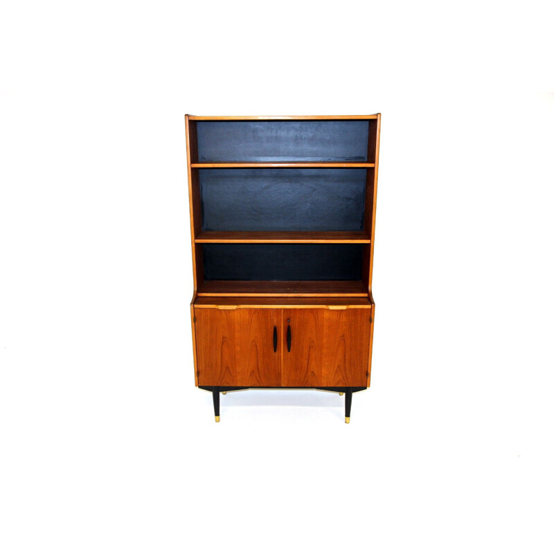 Vintage teak "svärdströms" desk, 1950