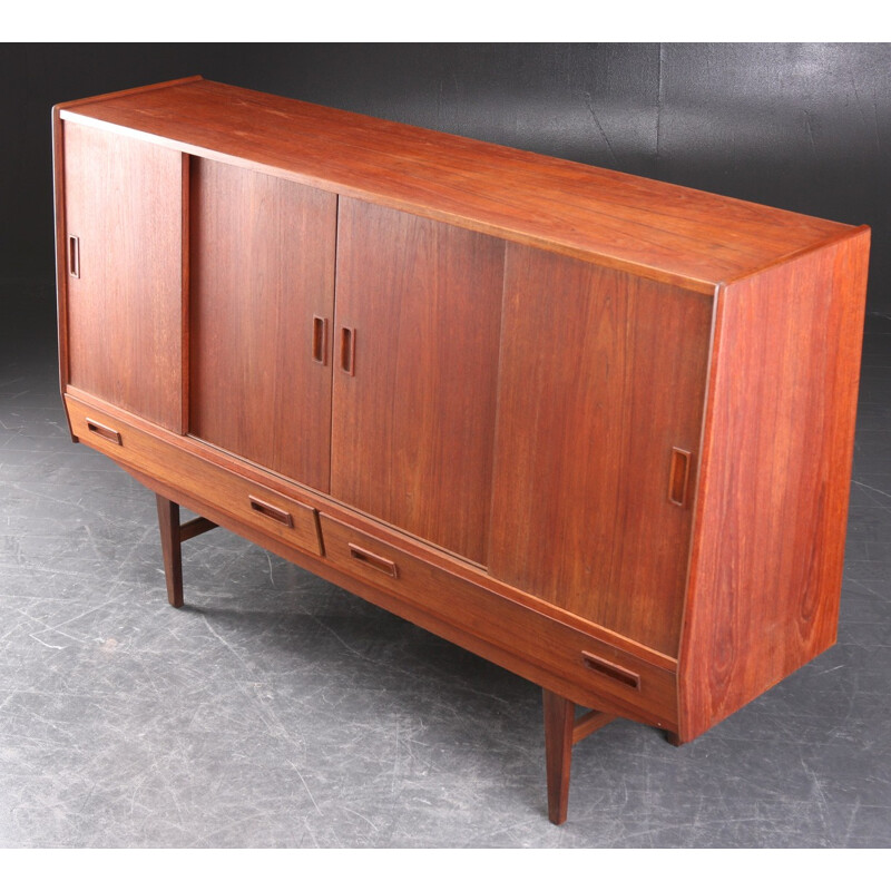 Scandinavian P. Westergaard sideboard in teak wood, Borge SEINDAL - 1960s