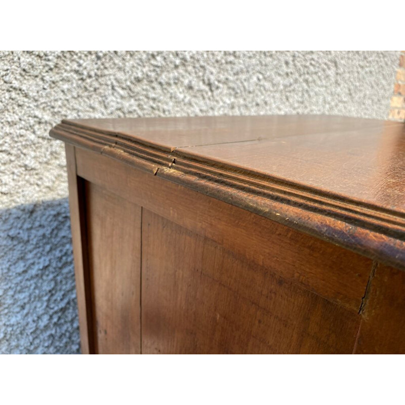 Vintage wood and glass pantry