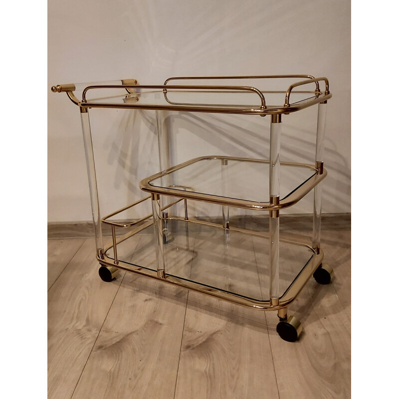 Vintage bar trolley by F. Orsenigo for Orsenigo, Italy 1980s