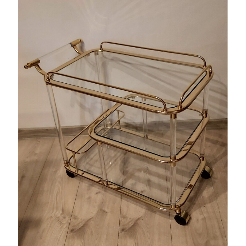 Vintage bar trolley by F. Orsenigo for Orsenigo, Italy 1980s