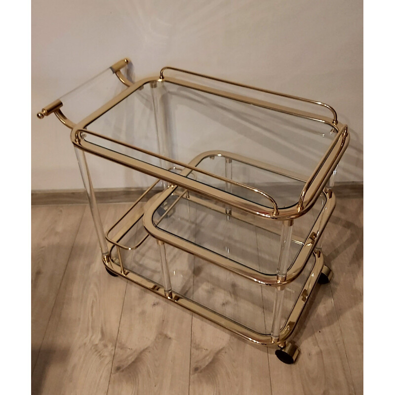 Vintage bar trolley by F. Orsenigo for Orsenigo, Italy 1980s