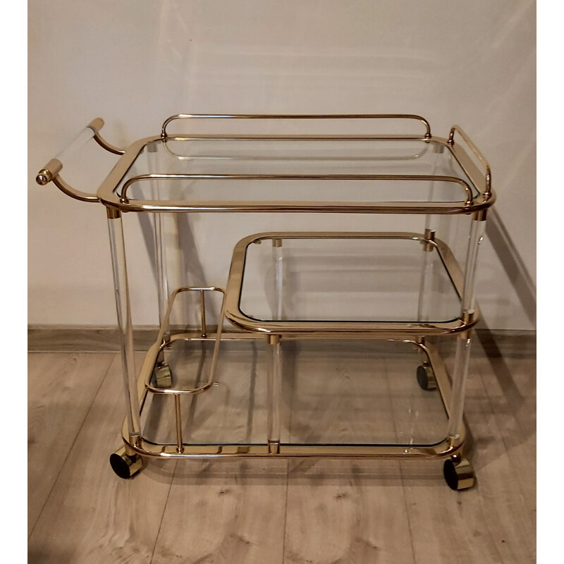 Vintage bar cart door F. Orsenigo voor Orsenigo, Italië 1980