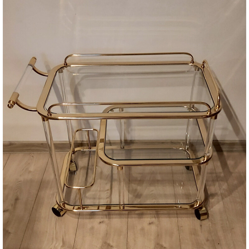 Vintage bar trolley by F. Orsenigo for Orsenigo, Italy 1980s